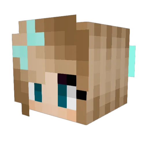 ShadowAutumnWolf Minecraft avatar head, 3D render