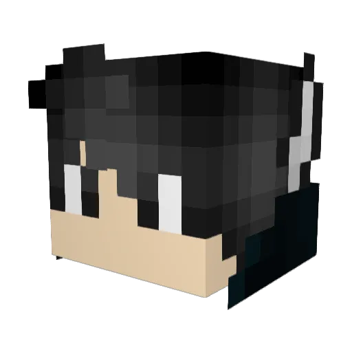 ShadowBlood93 Minecraft avatar head, 3D render
