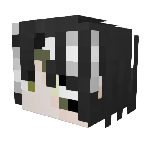 ShadowBlue3970 Minecraft avatar head, 3D render