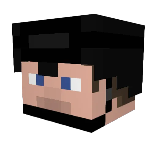 ShadowBoh Minecraft avatar head, 3D render