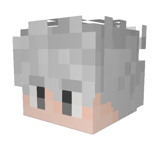 ShadowByte_GG Minecraft avatar head, 3D render