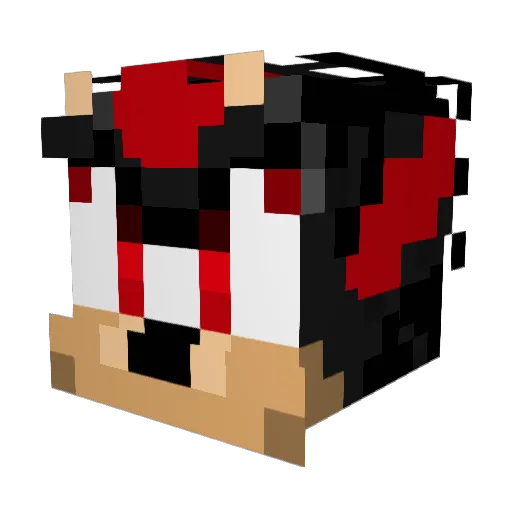 ShadowChaosmstr Minecraft avatar head, 3D render