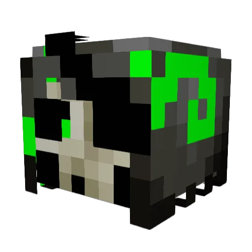 ShadowCharmer Minecraft avatar head, 3D render