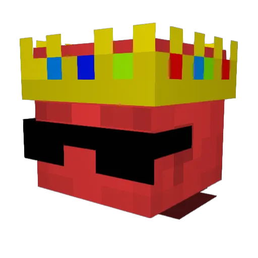 ShadowClaw493 Minecraft avatar head, 3D render