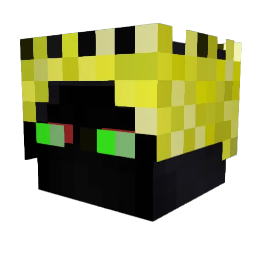 ShadowClaww4383 Minecraft avatar head, 3D render
