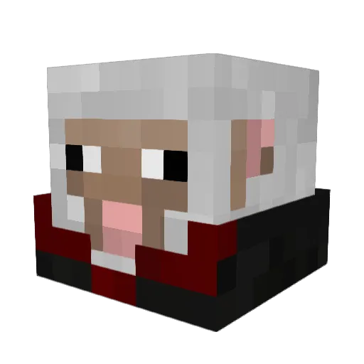 ShadowCleaver01 Minecraft avatar head, 3D render