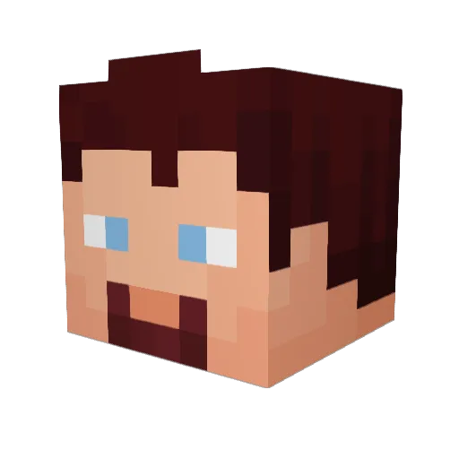 ShadowCt1409 Minecraft avatar head, 3D render
