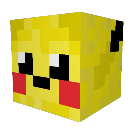 ShadowD4rk Minecraft avatar head, 3D render