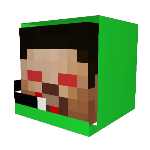 ShadowDaniel971 Minecraft avatar head, 3D render