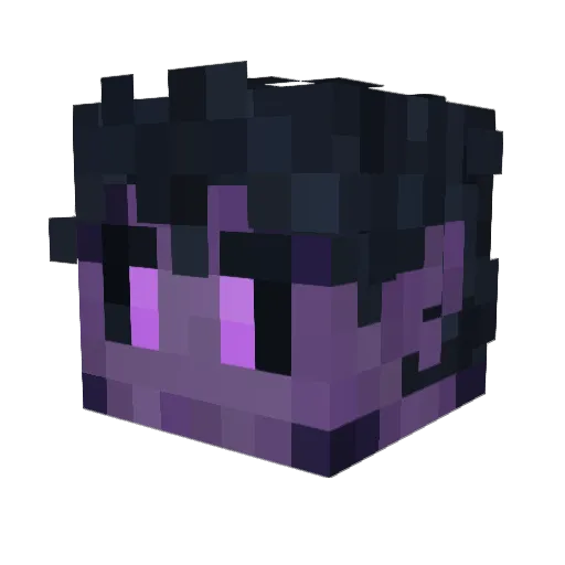 ShadowDiamond Minecraft avatar head, 3D render