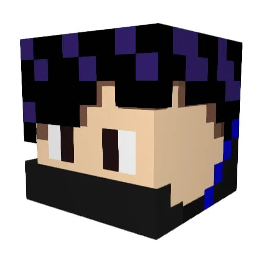 ShadowDisk2249 Minecraft avatar head, 3D render