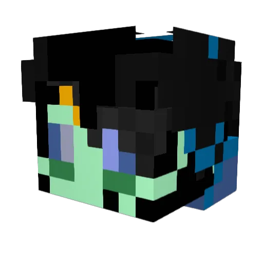 ShadowDragon025 Minecraft avatar head, 3D render