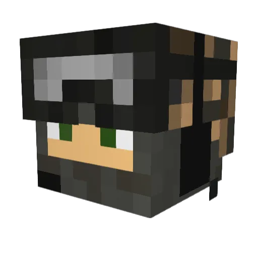 ShadowDragon297 Minecraft avatar head, 3D render