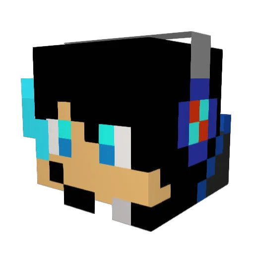 ShadowDragon4639 Minecraft avatar head, 3D render