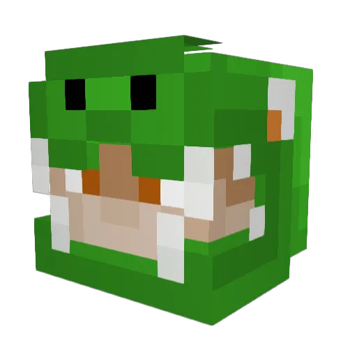 ShadowDragonK Minecraft avatar head, 3D render