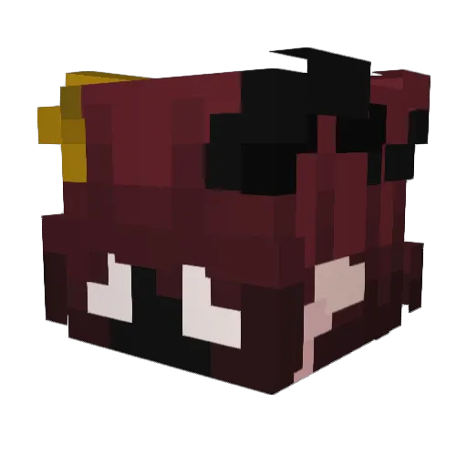 ShadowDweller420 Minecraft avatar head, 3D render