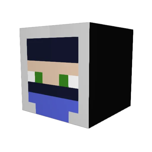 ShadowEskimo Minecraft avatar head, 3D render