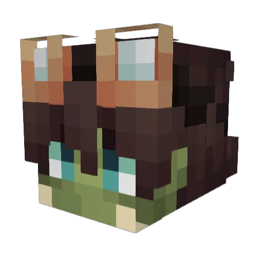 ShadowExx Minecraft avatar head, 3D render