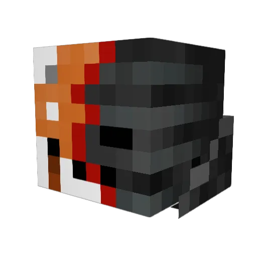 ShadowFEC Minecraft avatar head, 3D render