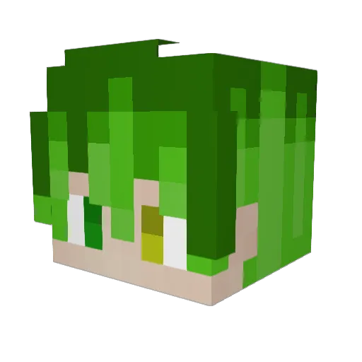 ShadowFang212 Minecraft avatar head, 3D render