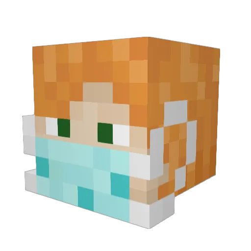 ShadowFiend Minecraft avatar head, 3D render