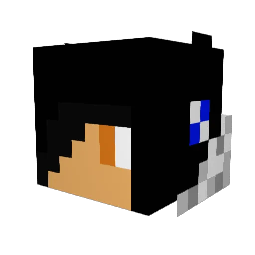 ShadowFigure82 Minecraft avatar head, 3D render