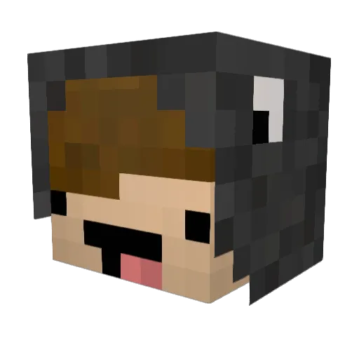 ShadowFlameHD Minecraft avatar head, 3D render