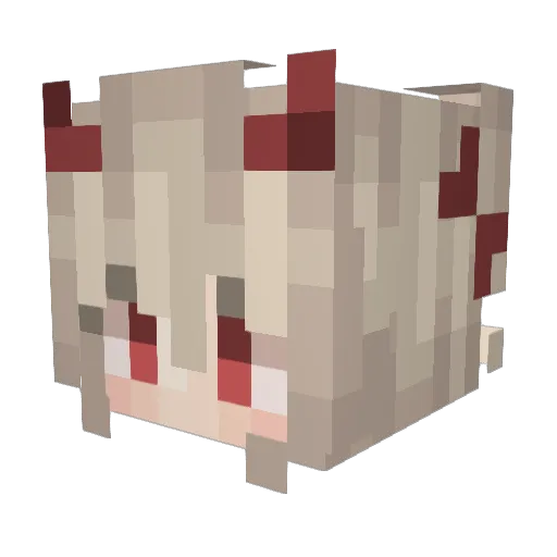 ShadowFlyt Minecraft avatar head, 3D render