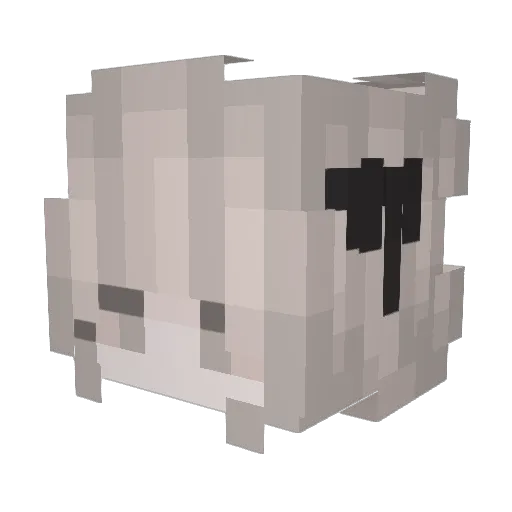 ShadowFrame Minecraft avatar head, 3D render