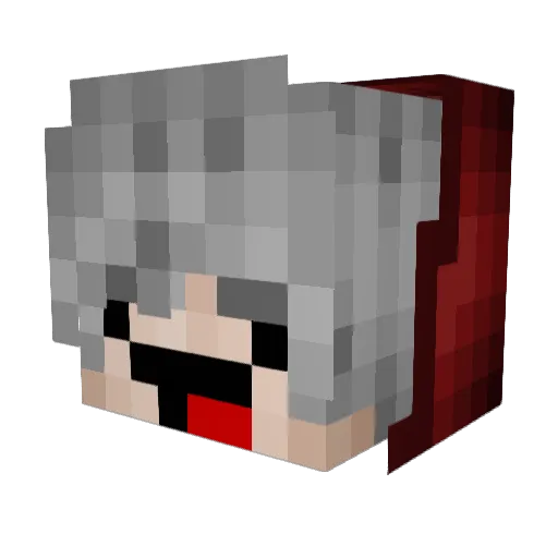 ShadowGP0517 Minecraft avatar head, 3D render