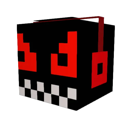 ShadowGamer28 Minecraft avatar head, 3D render