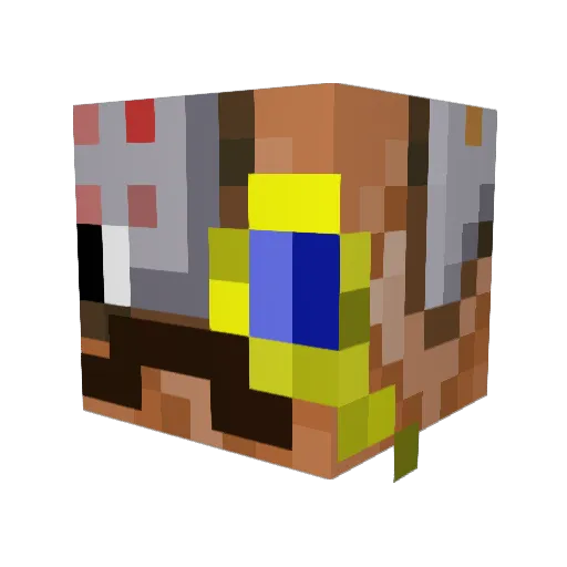 ShadowGate79 Minecraft avatar head, 3D render