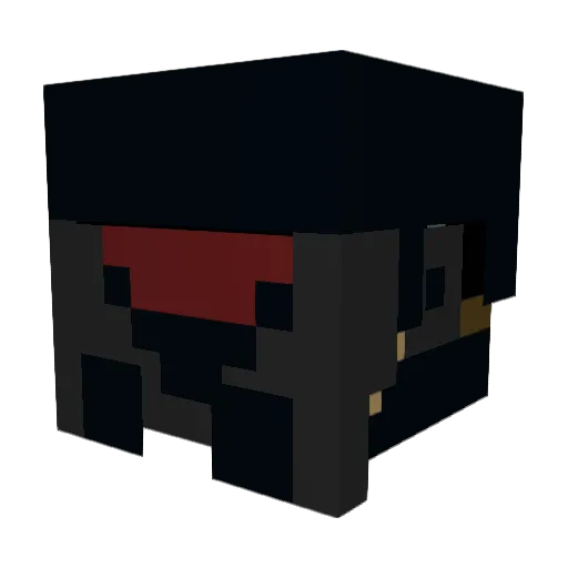 ShadowGlitch12 Minecraft avatar head, 3D render