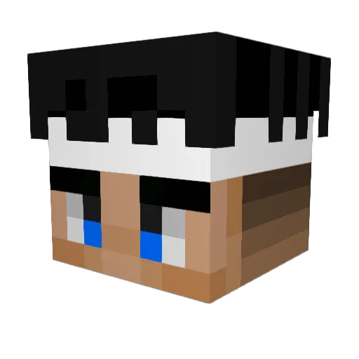 ShadowGold__ Minecraft avatar head, 3D render