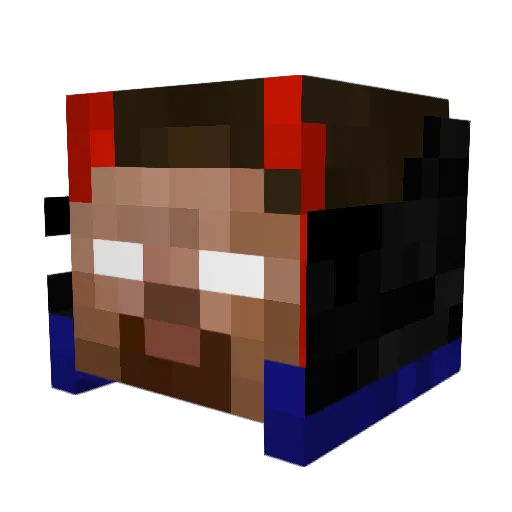ShadowGuy1278 Minecraft avatar head, 3D render