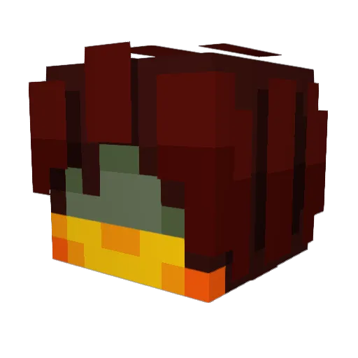 ShadowGuy747 Minecraft avatar head, 3D render