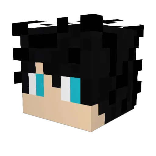 ShadowHammer Minecraft avatar head, 3D render