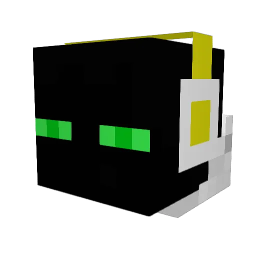 ShadowHero16 Minecraft avatar head, 3D render
