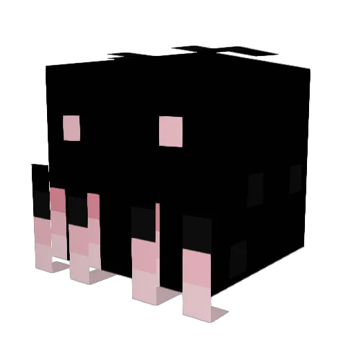 ShadowHumanoid Minecraft avatar head, 3D render
