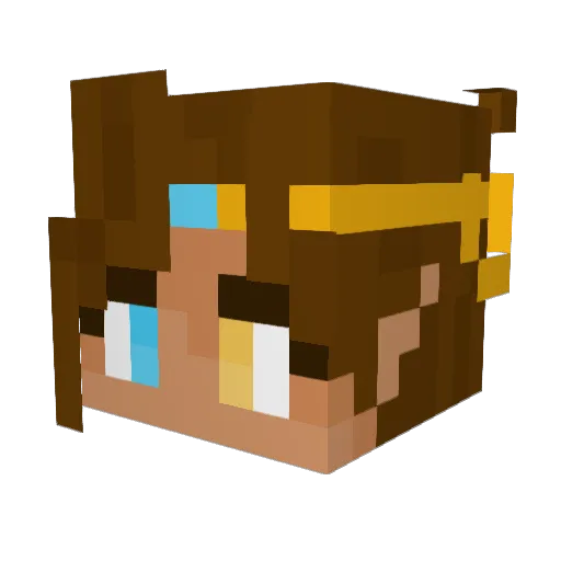ShadowHunt2501 Minecraft avatar head, 3D render