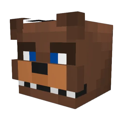 ShadowHunterM09 Minecraft avatar head, 3D render