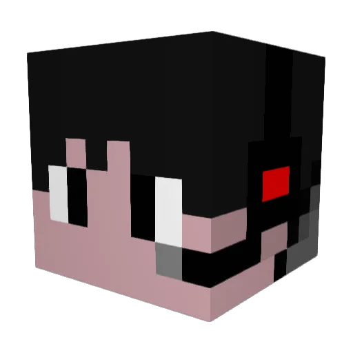 ShadowIceBlade Minecraft avatar head, 3D render