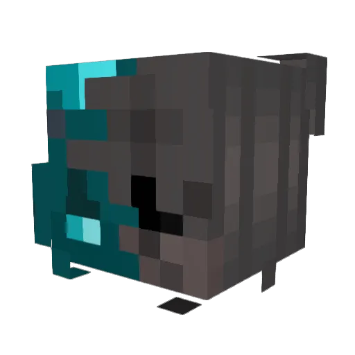 ShadowInTheDark3 Minecraft avatar head, 3D render