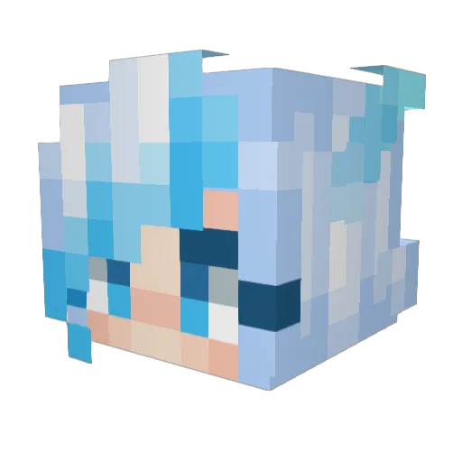 ShadowJaz Minecraft avatar head, 3D render