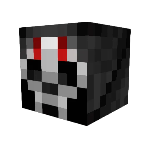 ShadowJedi Minecraft avatar head, 3D render