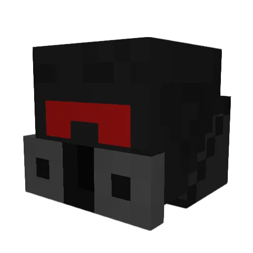 ShadowKilla42 Minecraft avatar head, 3D render