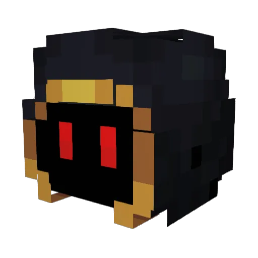 ShadowKing21228 Minecraft avatar head, 3D render