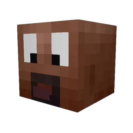 ShadowKittay Minecraft avatar head, 3D render