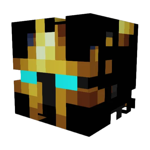 ShadowKnights97 Minecraft avatar head, 3D render