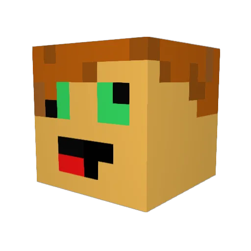 ShadowL21_rwe Minecraft avatar head, 3D render